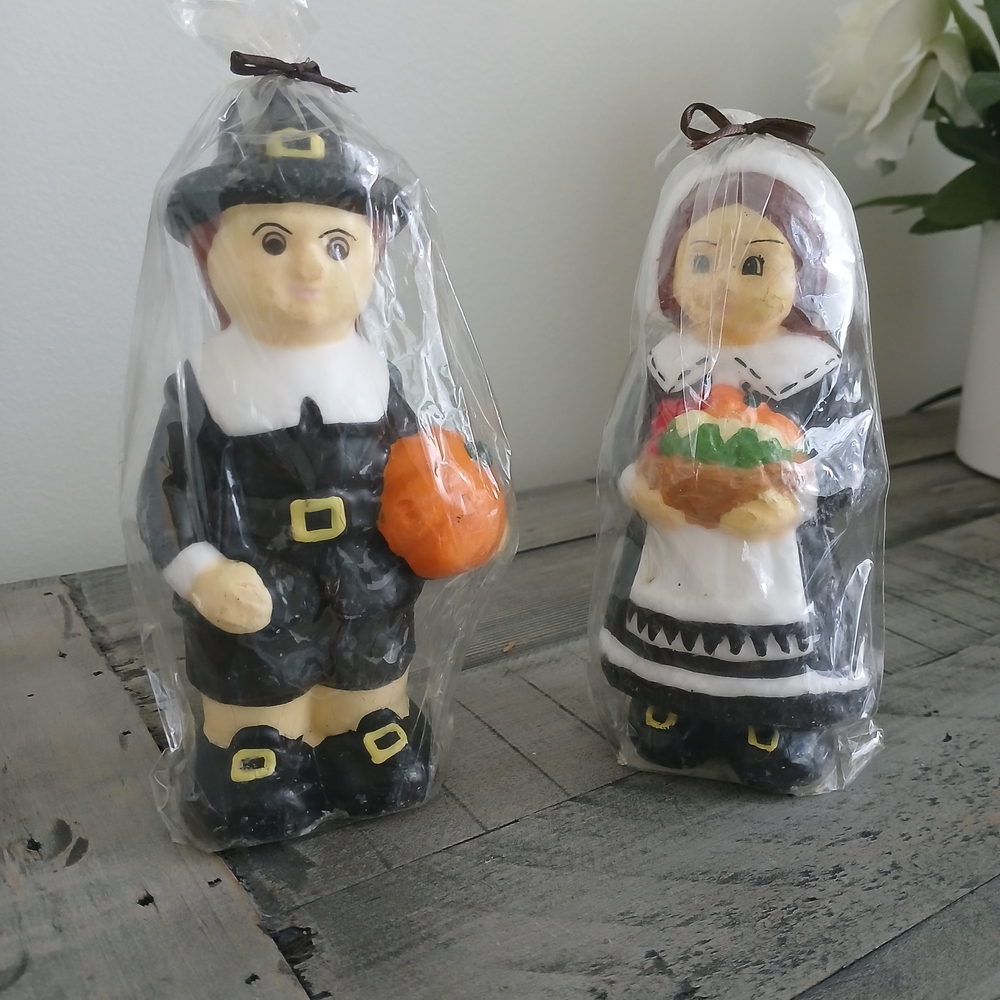 Thanksgiving Pilgrim Candles